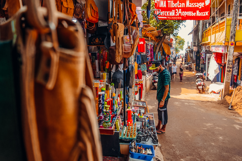 Anjuna is one of the best places to visit in Goa - the Anjuna flea market is famous! Discover more things to do in Goa from this Goa travel guide